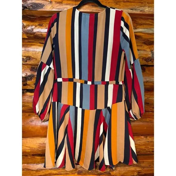 Entro Striped Slip Dress Size‎ Small - Picture 5 of 7